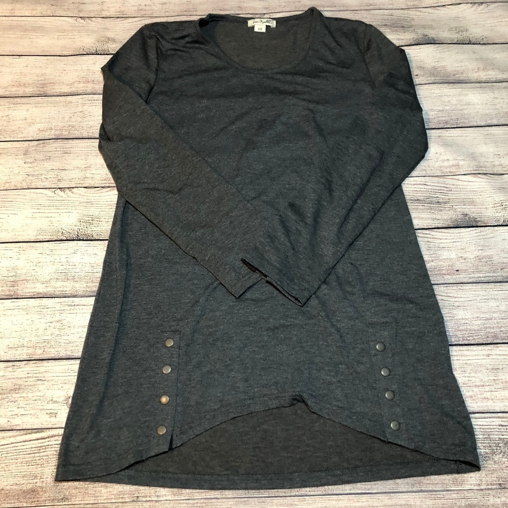 Simply Noelle Dark Gray Tunic  S/M